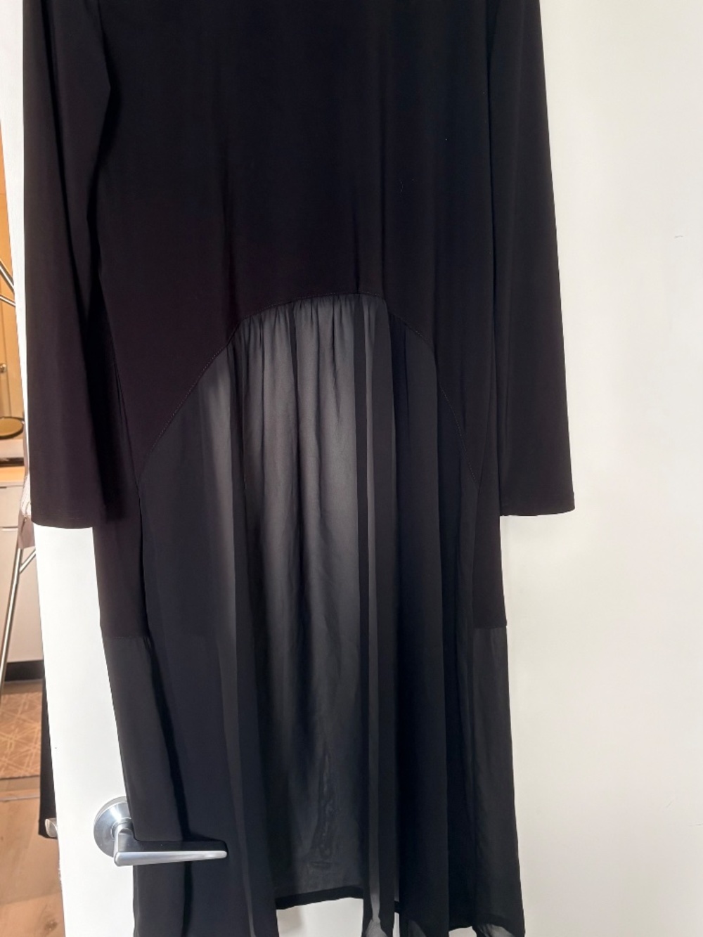 Joseph Ribkoff long jacket with mesh - Picture 8 of 9